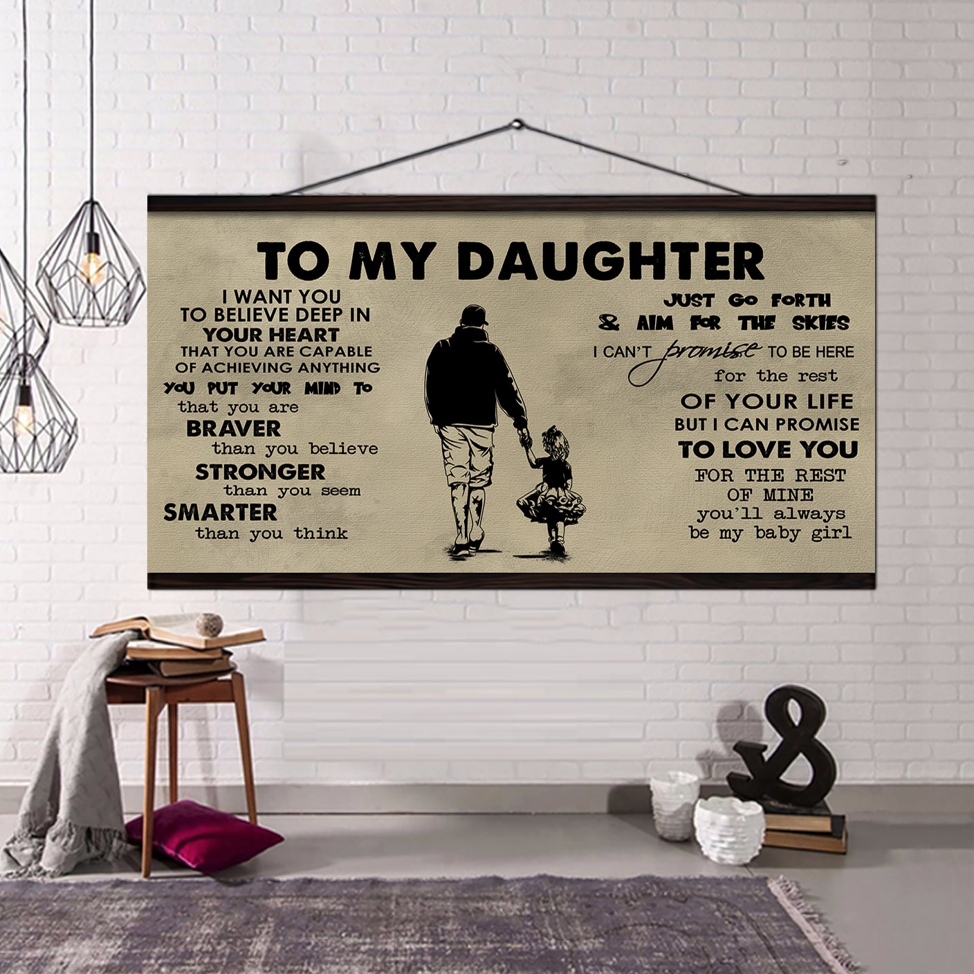 Family TO MY SON- I WANT YOU TO BELIEVE- CANVAS POSTER