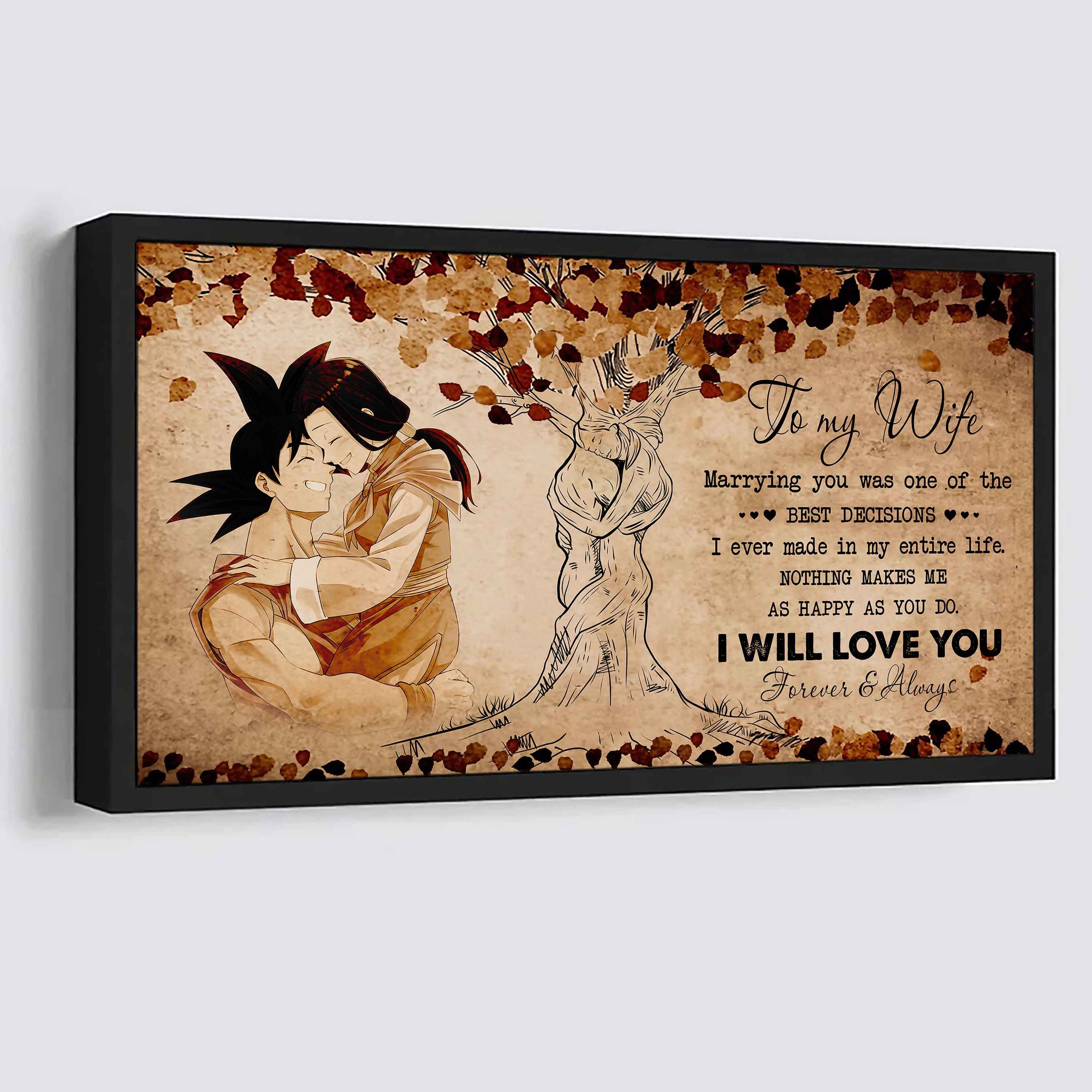 Samurai Poster Canvas To My Wife Marrying You Was One Of The Best Decisions - I Will Love You Forever And Always Gift For Your Wife