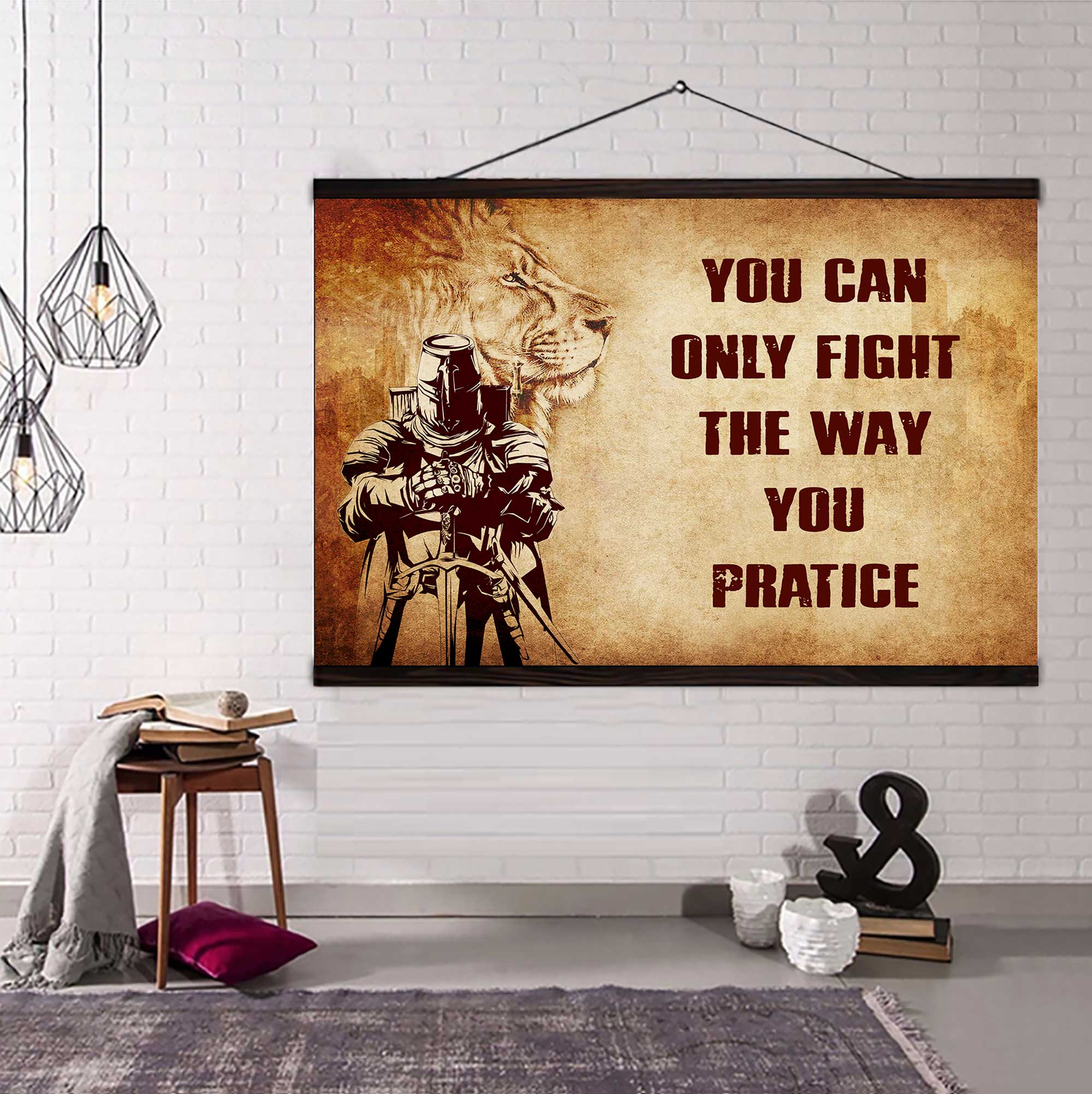 DRB Poster Canvas You Can Only Fight The Way You Practice
