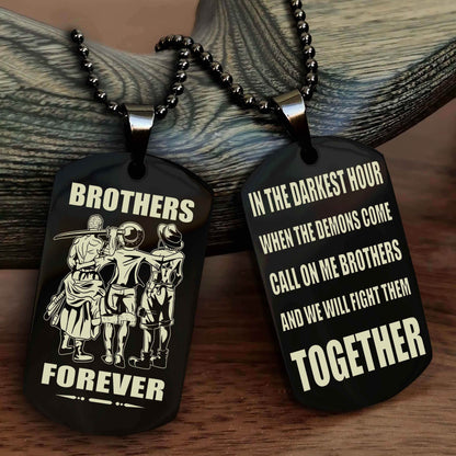 Soldier: Army-Navy Personalized Double Sided Dog Tag For My Brother - Call On Me Brother And We Will Fight Them Together Gift For Your Friend