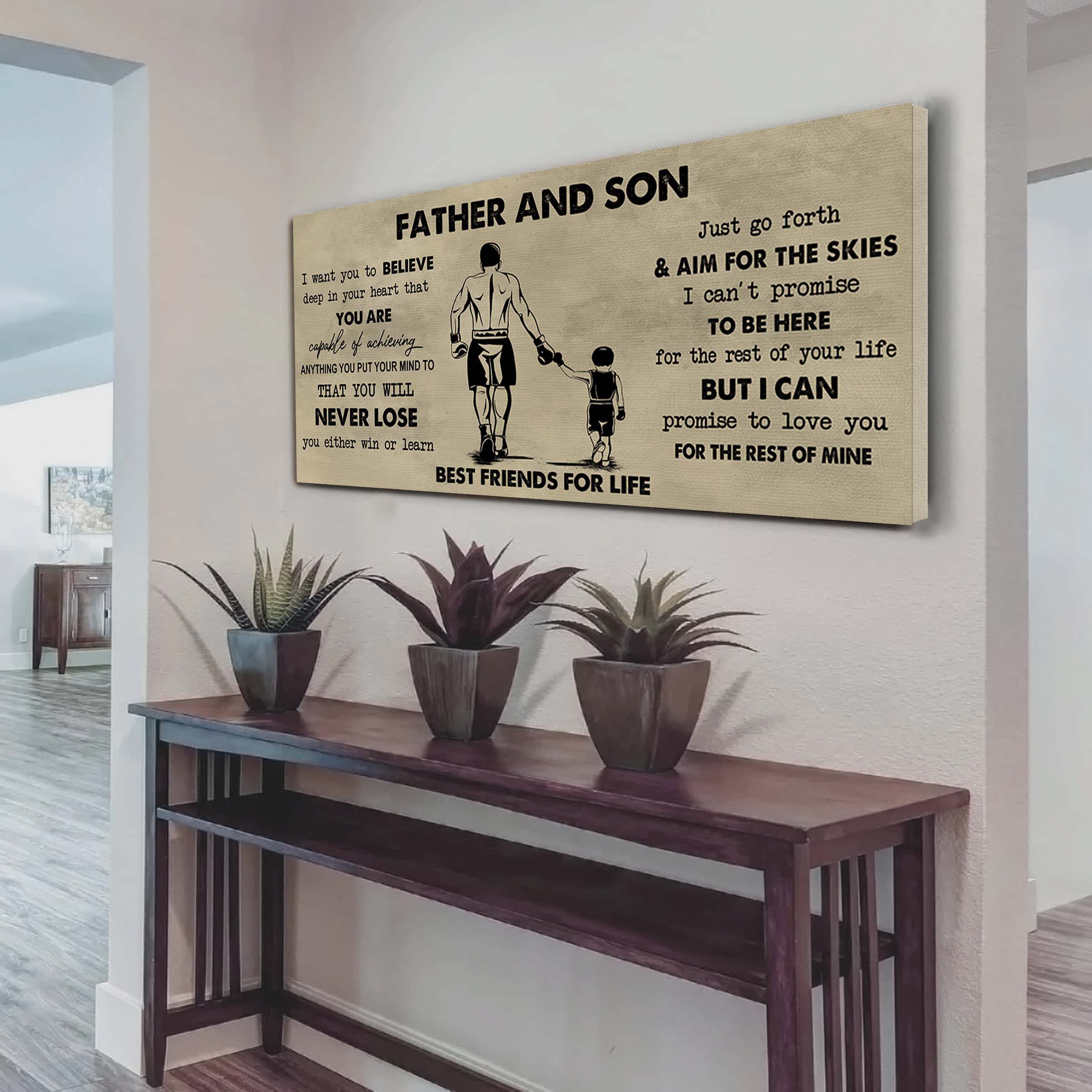 Father And Kids Best Friend For Life - You Will Never Lose Poster Canvas