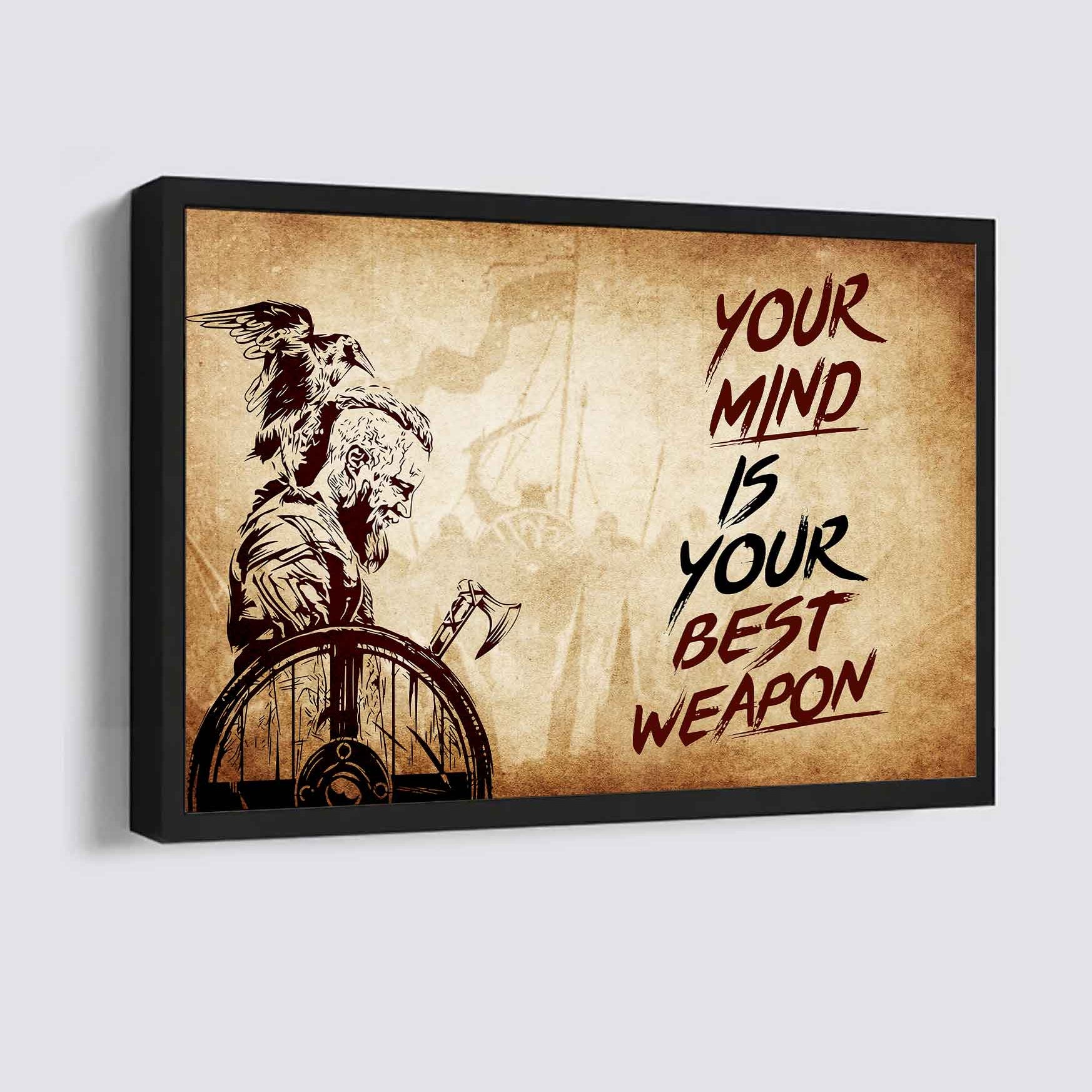 DRB Poster Canvas Your Mind Is Your Best Weapon Best Gift