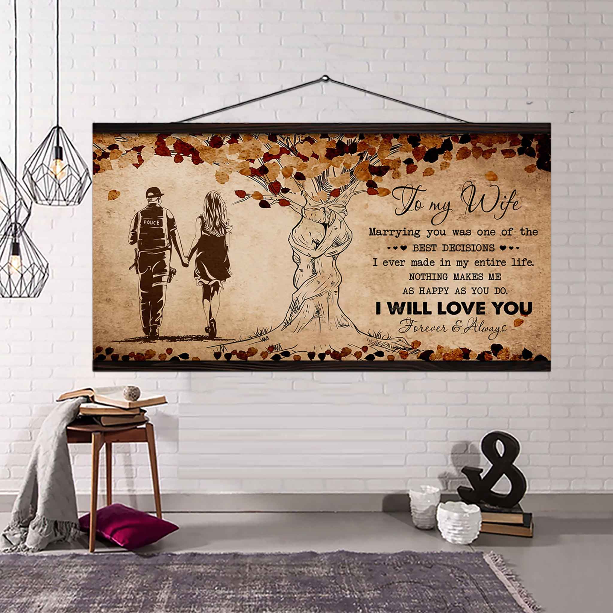 Samurai Poster Canvas To My Wife Marrying You Was One Of The Best Decisions - I Will Love You Forever And Always Gift For Your Wife