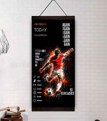 Remember Who You Wanted To Be Canvas Poster Training Motivation Quotes Gift For Your Son