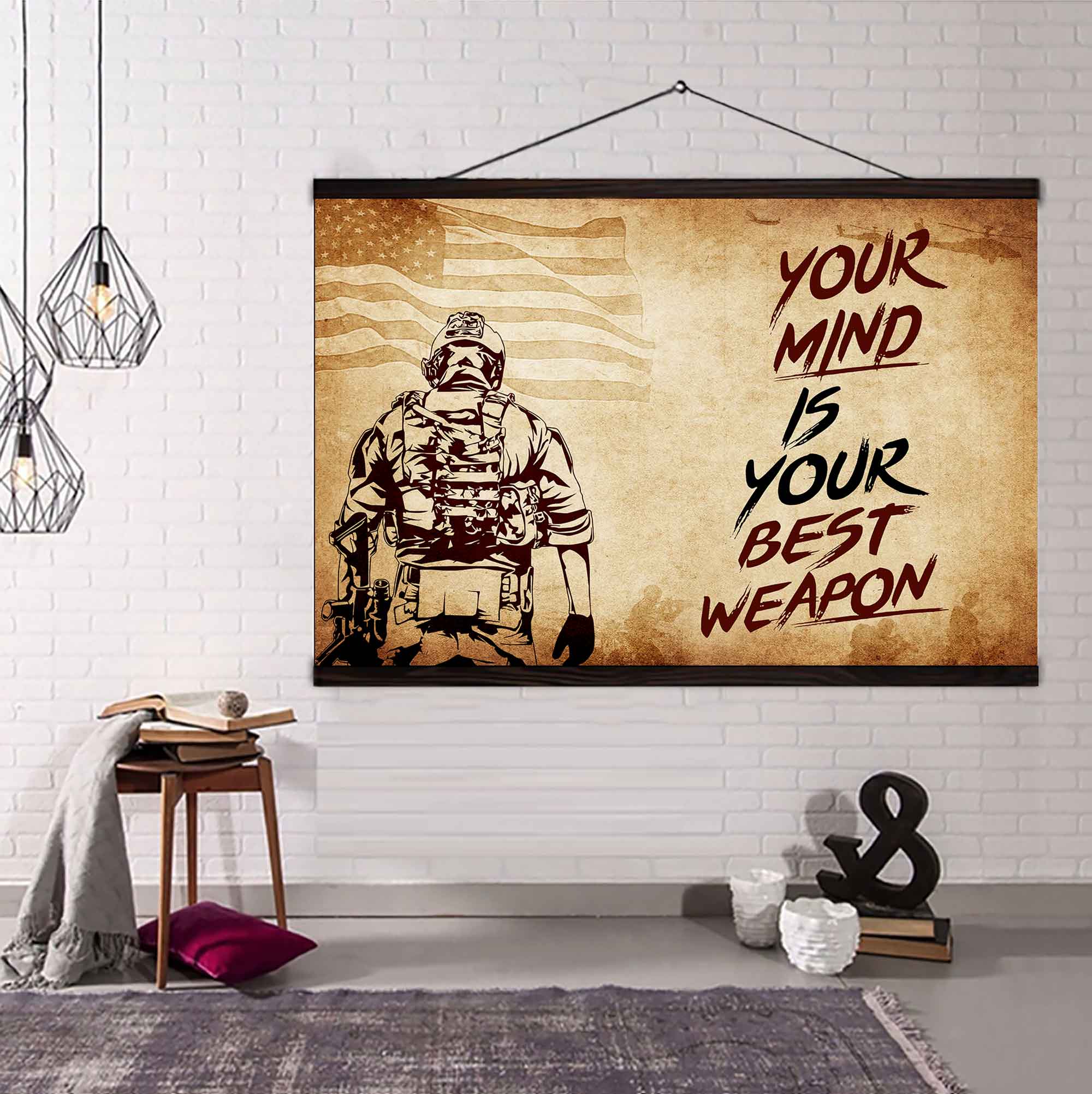 DRB Poster Canvas Your Mind Is Your Best Weapon Best Gift