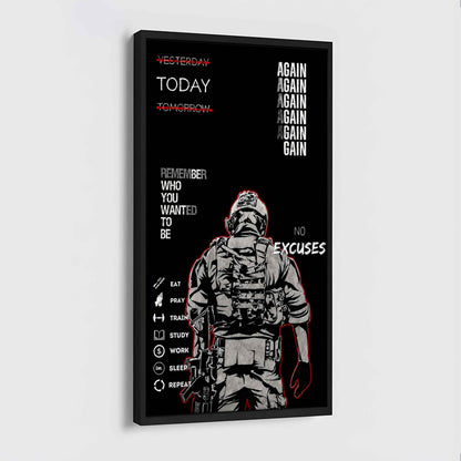 Remember Who You Wanted To Be Canvas Poster Training Motivation Quotes Gift For Your Son