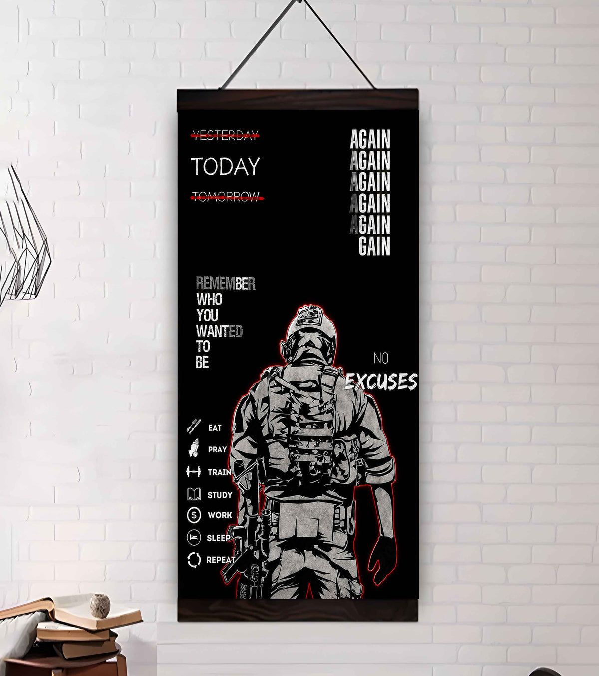 Remember Who You Wanted To Be Canvas Poster Training Motivation Quotes Gift For Your Son