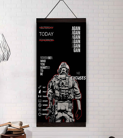 Remember Who You Wanted To Be Canvas Poster Training Motivation Quotes Gift For Your Son