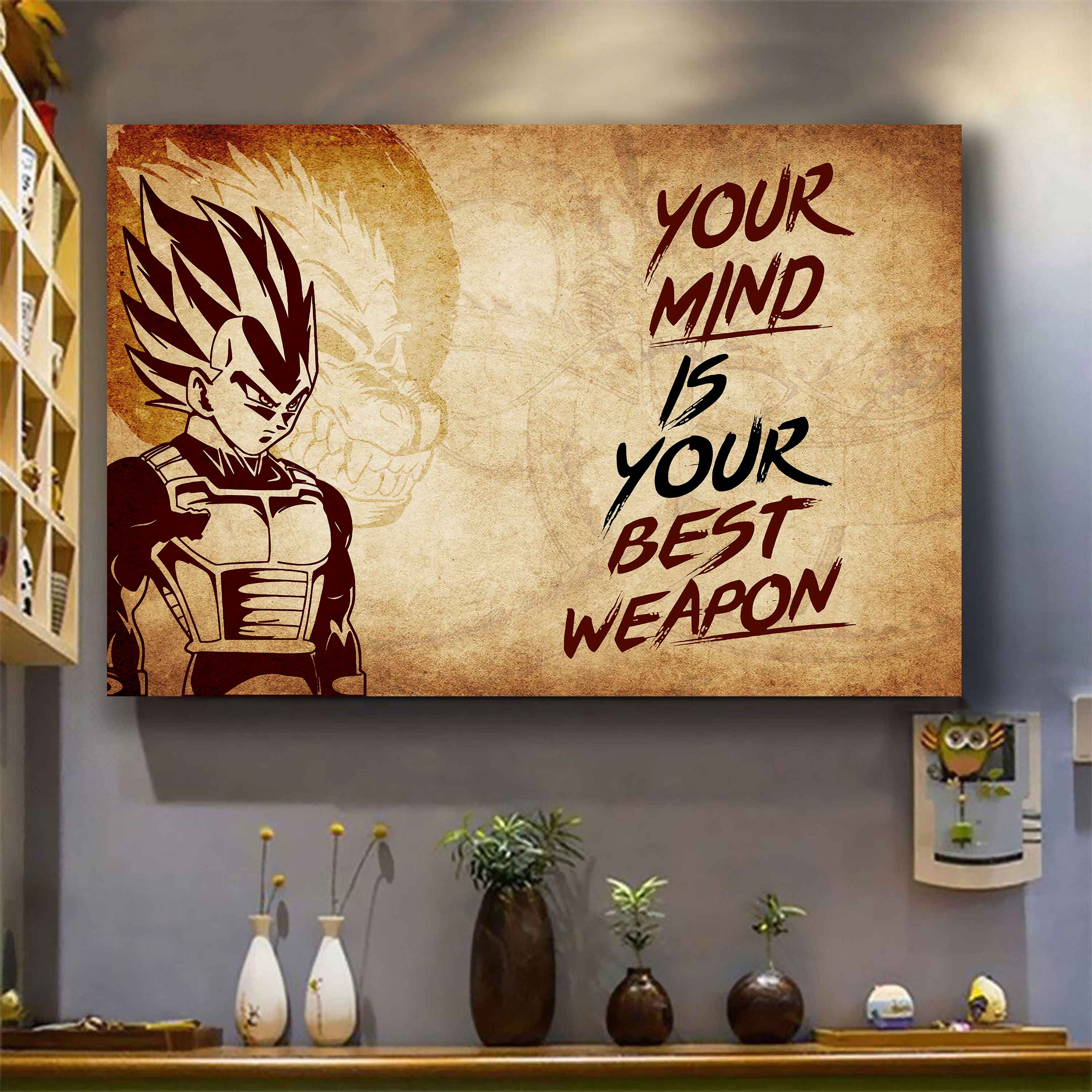 DRB Poster Canvas Your Mind Is Your Best Weapon Best Gift