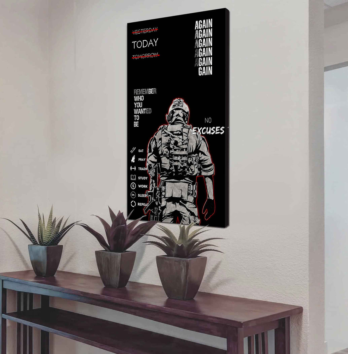 Remember Who You Wanted To Be Canvas Poster Training Motivation Quotes Gift For Your Son