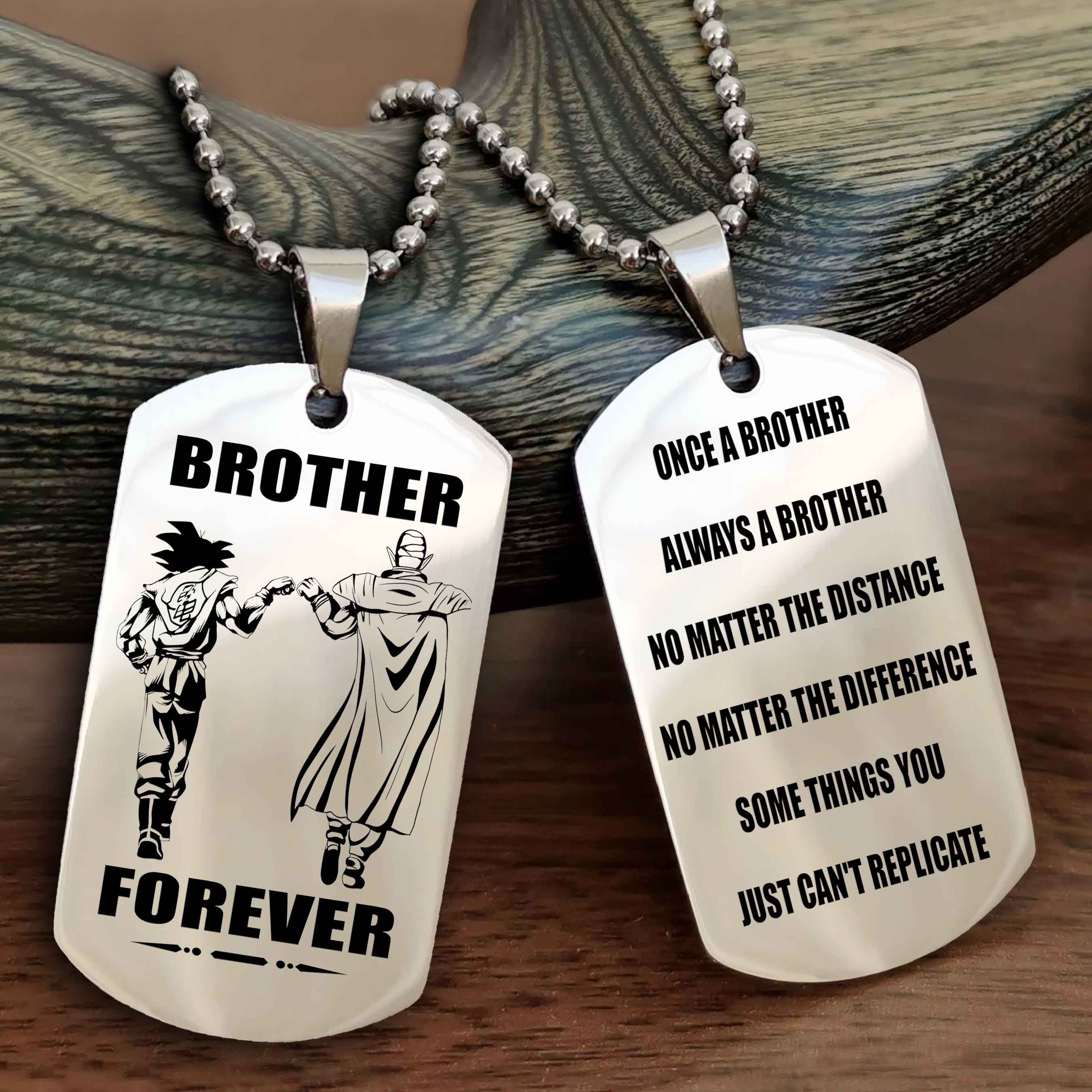 DRB Personalized Double Sided Dog Tag For My Brother - Once A Soldier Always A Soldier