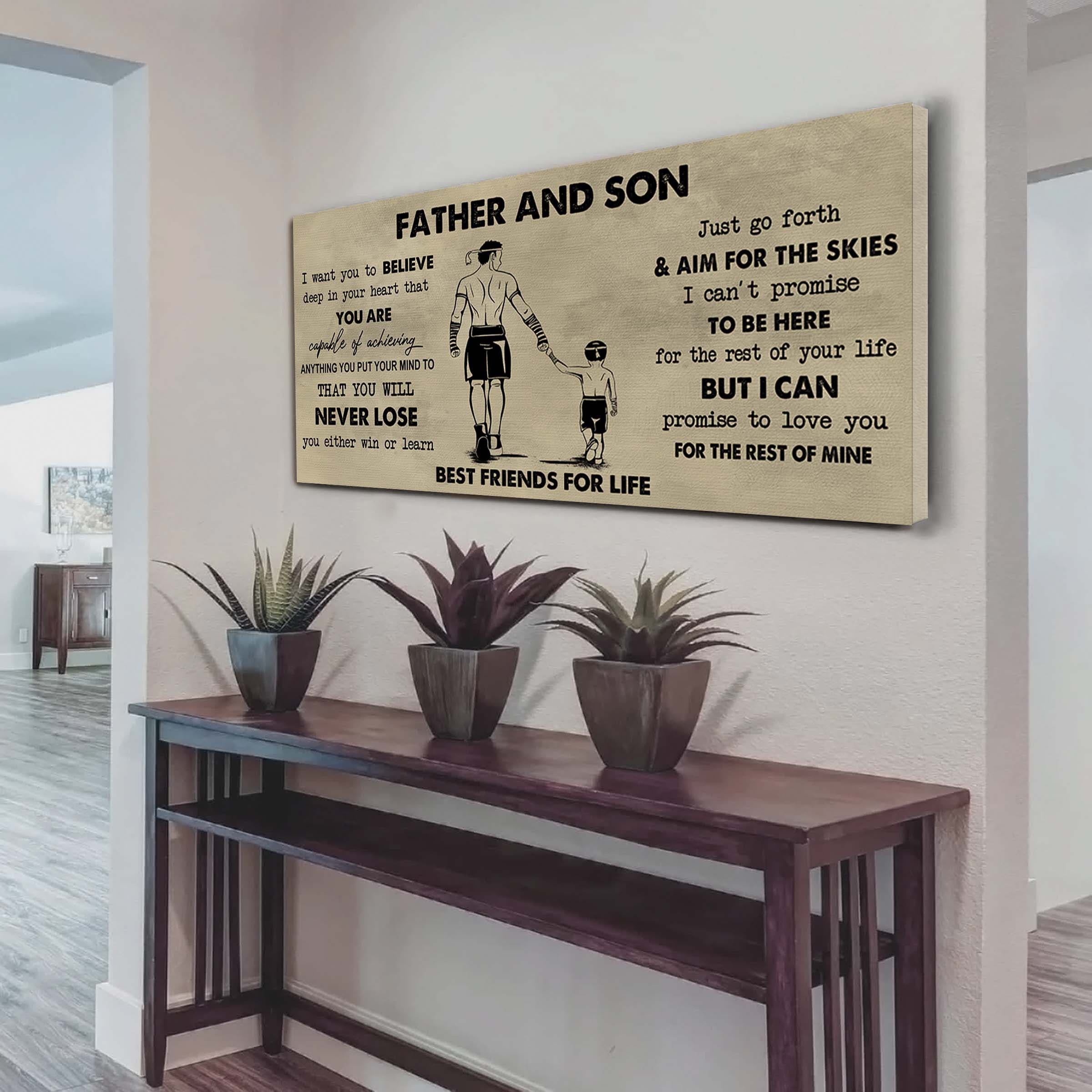 Father And Kids Best Friend For Life - You Will Never Lose Poster Canvas