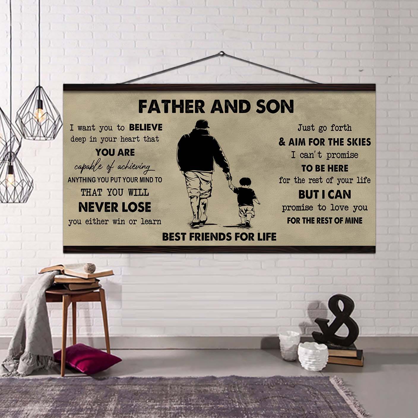 DRB Father And Daughter Best Friend For Life - You Will Never Lose Poster Canvas Gift For Daughter From Father