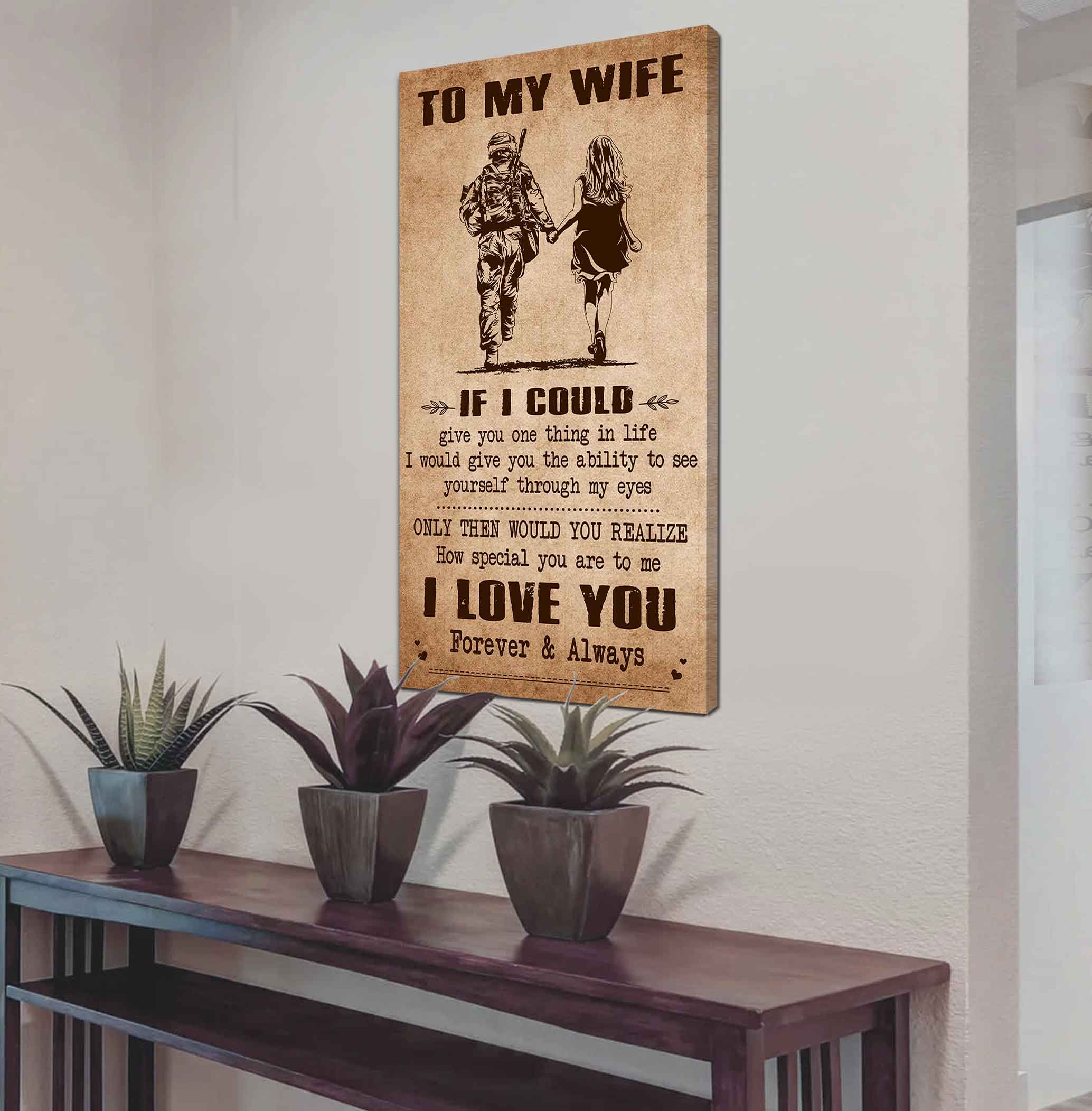 Samurai Poster Canvas To My Wife If I Could Give You One Thing In Life - How Special You Are To Me Gift For Your Wife