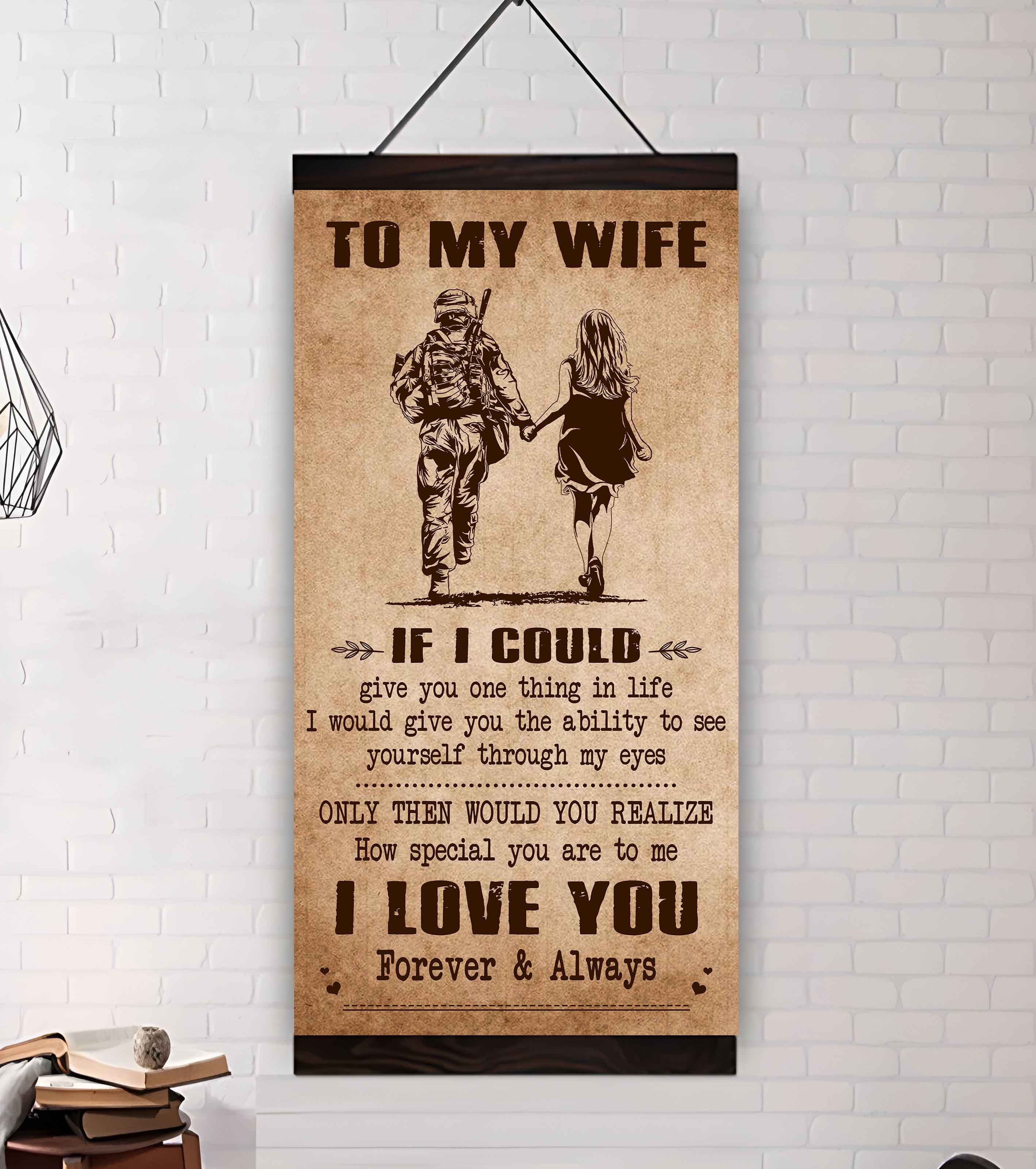 Samurai Poster Canvas To My Wife If I Could Give You One Thing In Life - How Special You Are To Me Gift For Your Wife