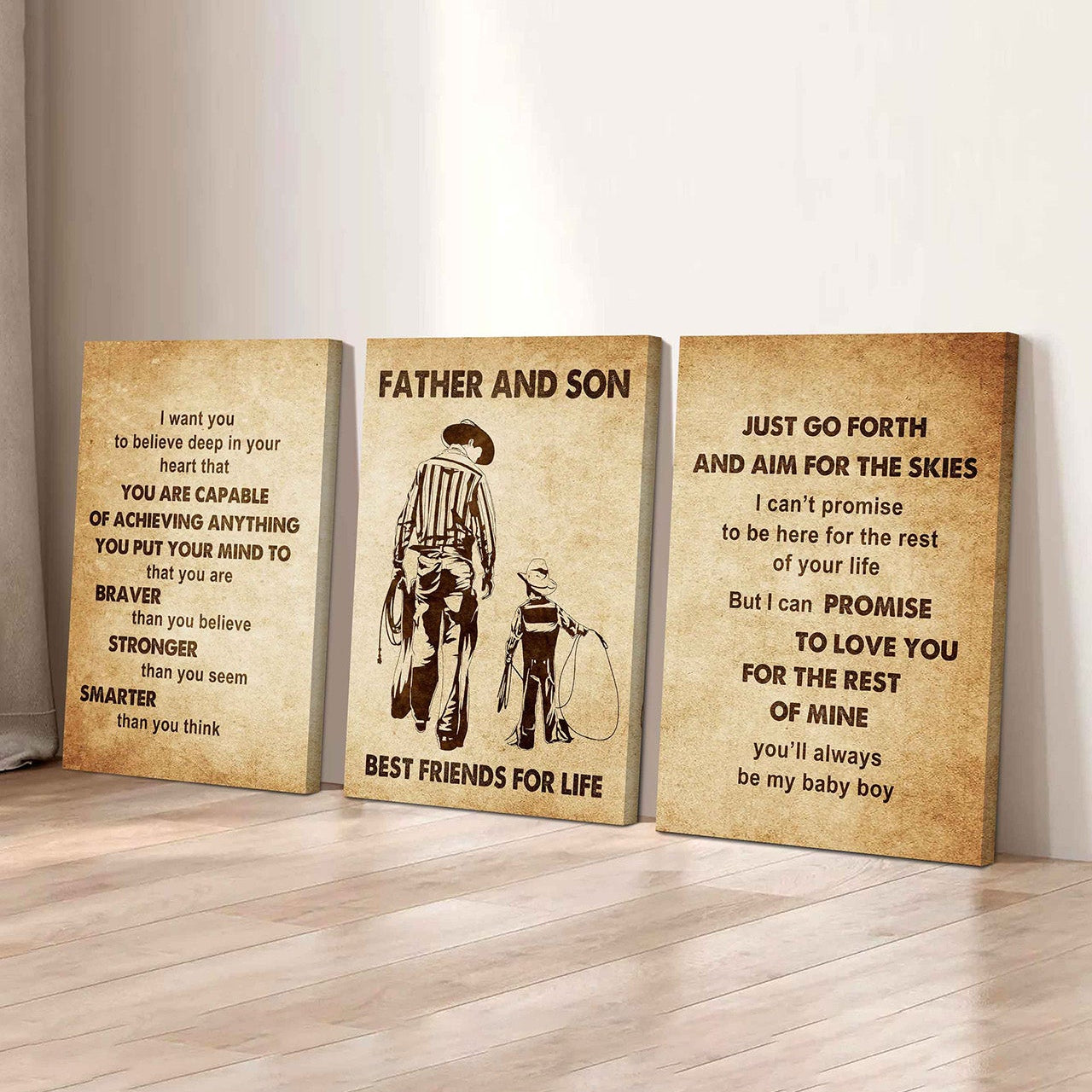 Combo 3 DRB Poster Canvas Just Go Forth And Aim For The Skies - It's Not About Being Better Than Someone Else It's About Being Better Than You Were The Day Before