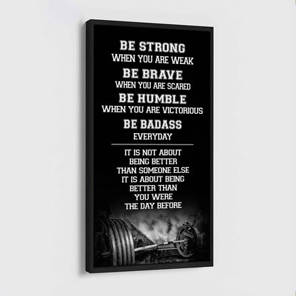 Soccer Be Strong-It is not About Being Better Than Someone Else It is about being better than you were the day before.
