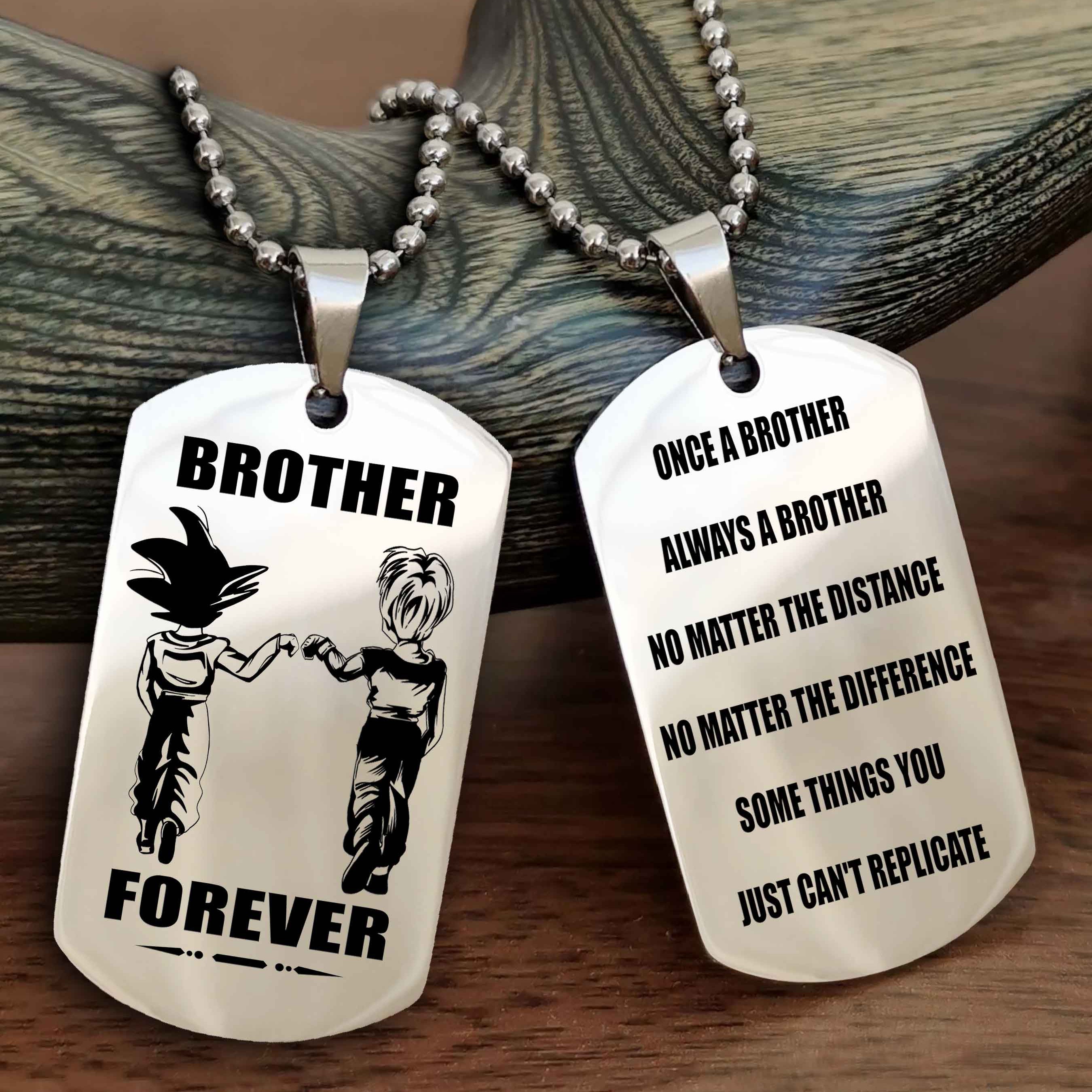 DRB Personalized Double Sided Dog Tag For My Brother - Once A Soldier Always A Soldier