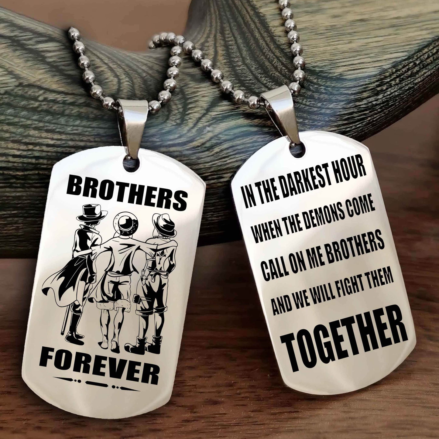 Soldier-Brother Personalized Double Sided Dog Tag For My Brother - Call On Me Brother And We Will Fight Them Together Gift For Your Friend