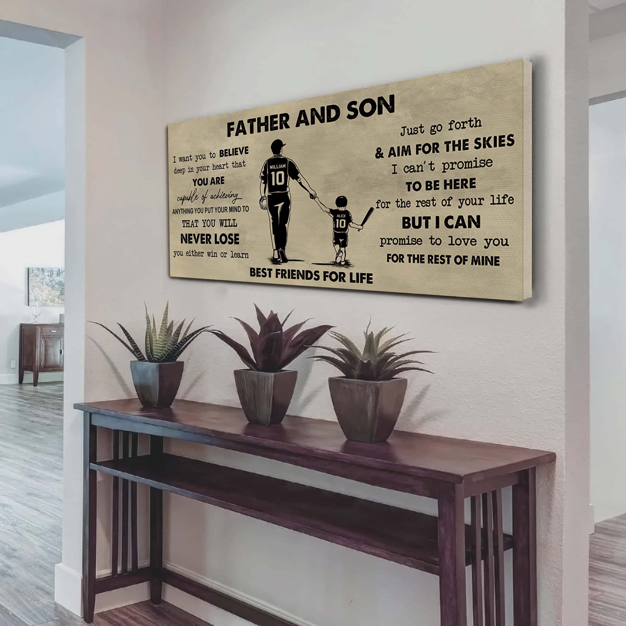 Father And Kids Best Friend For Life - You Will Never Lose Poster Canvas