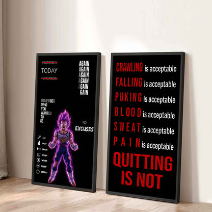 Quiting Is Not Canvas Set Ready To Hang Gift For Your Son Your Friend