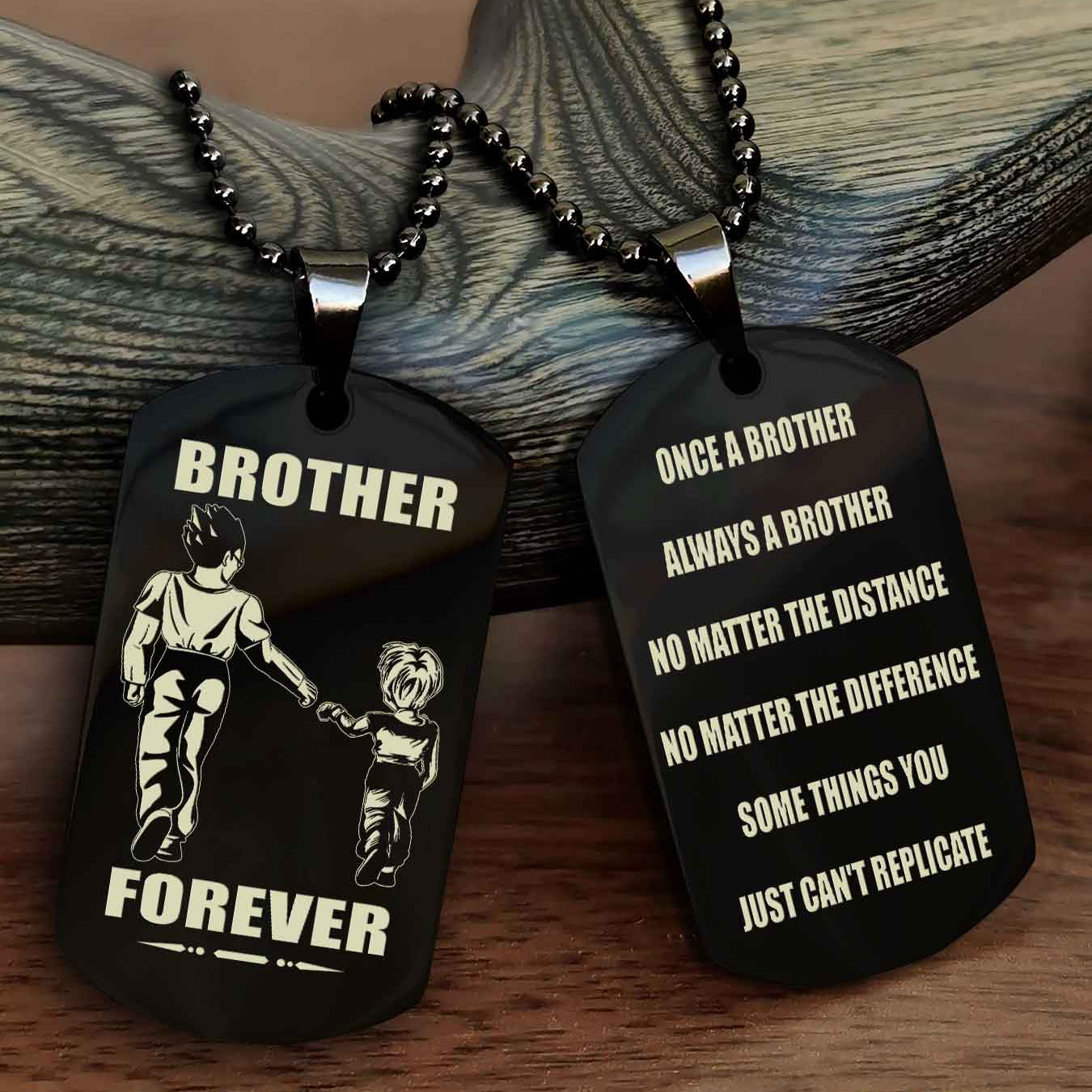 DRB Personalized Double Sided Dog Tag For My Brother - Once A Soldier Always A Soldier