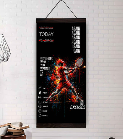 Remember Who You Wanted To Be Canvas Poster Training Motivation Quotes Gift For Your Son