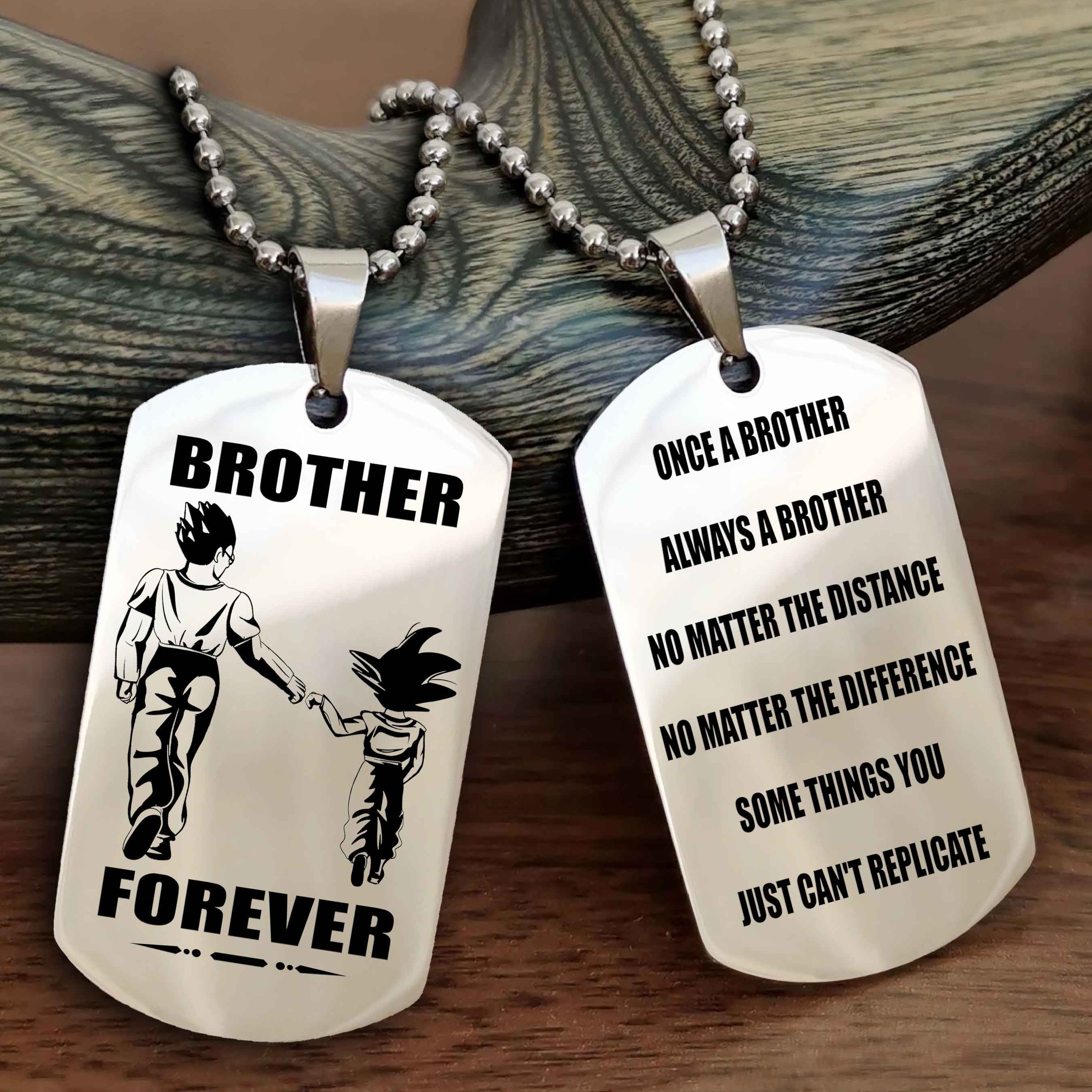 DRB Personalized Double Sided Dog Tag For My Brother - Once A Soldier Always A Soldier