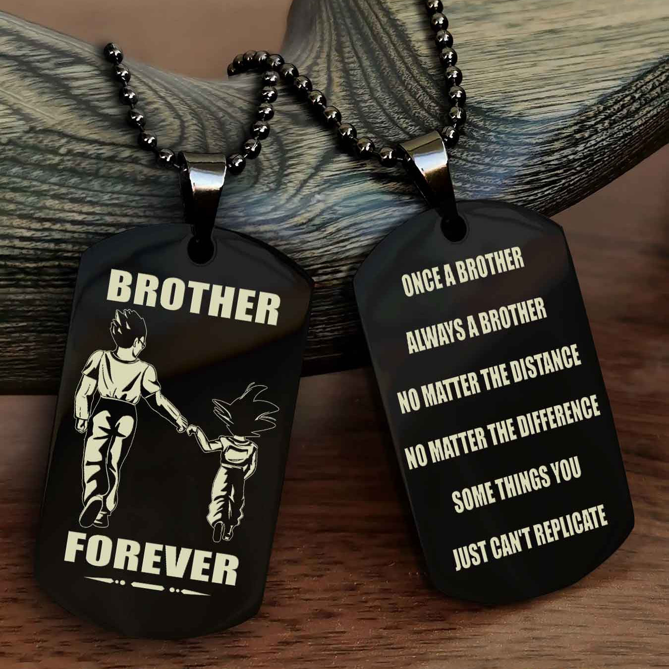 DRB Personalized Double Sided Dog Tag For My Brother - Once A Soldier Always A Soldier