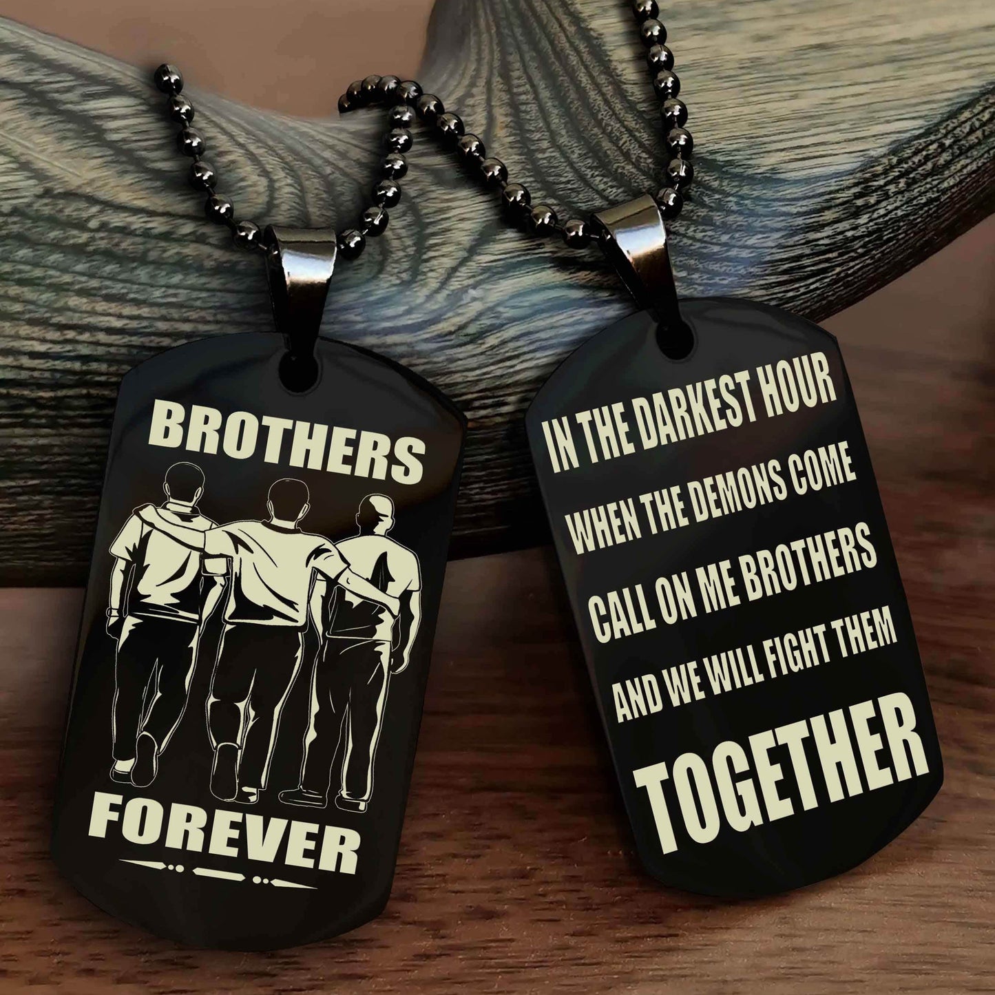 Sport Bike Personalized Double Sided Dog Tag For My Brother - Call On Me Brother And We Will Fight Them Together Gift For Your Friend