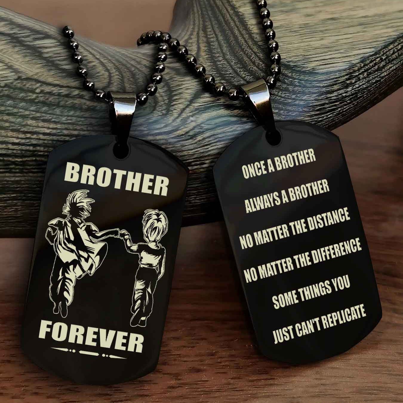 DRB Personalized Double Sided Dog Tag For My Brother - Once A Soldier Always A Soldier