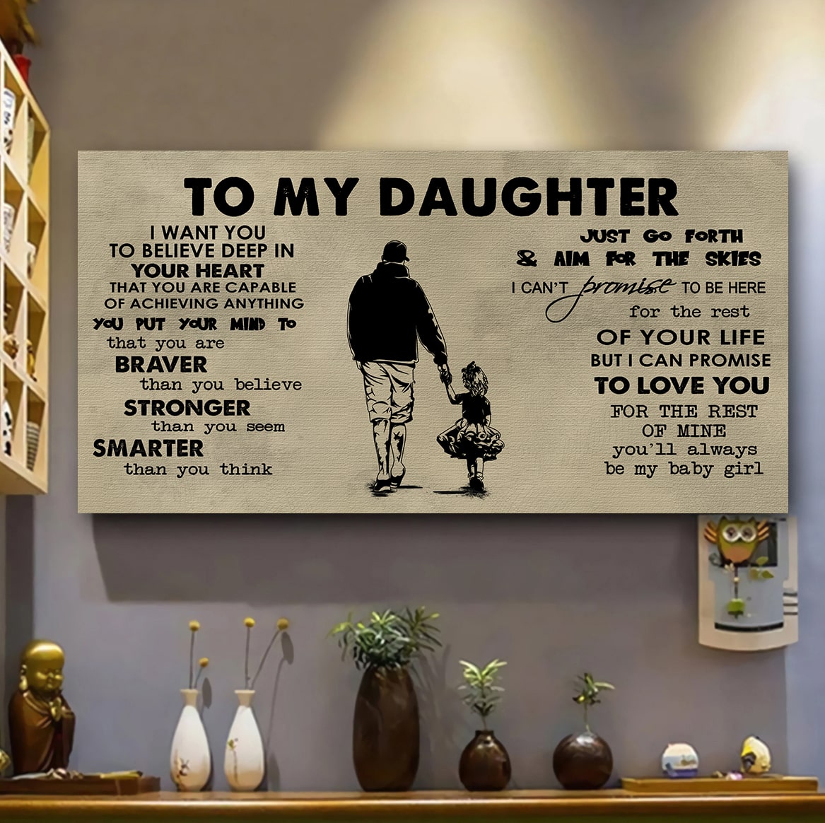 HOCKEY TO MY SON- I WANT YOU TO BELIEVE- CANVAS POSTER