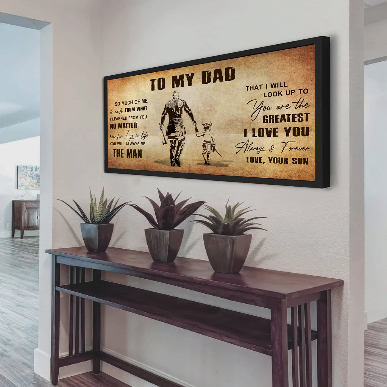 TO DAD- CANVAS POSTER