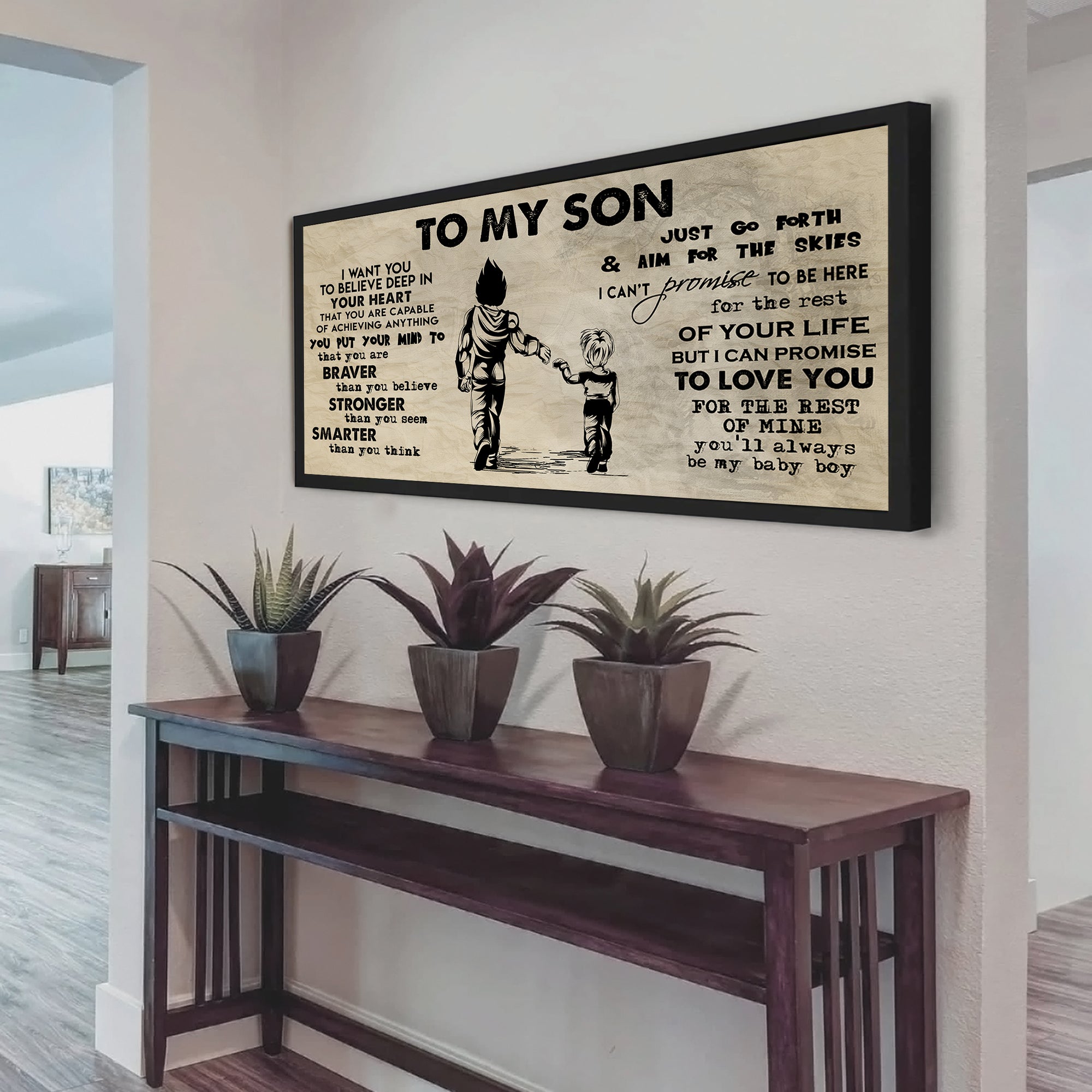 GK TO MY SON- I WANT YOU TO BELIEVE- CANVAS POSTER