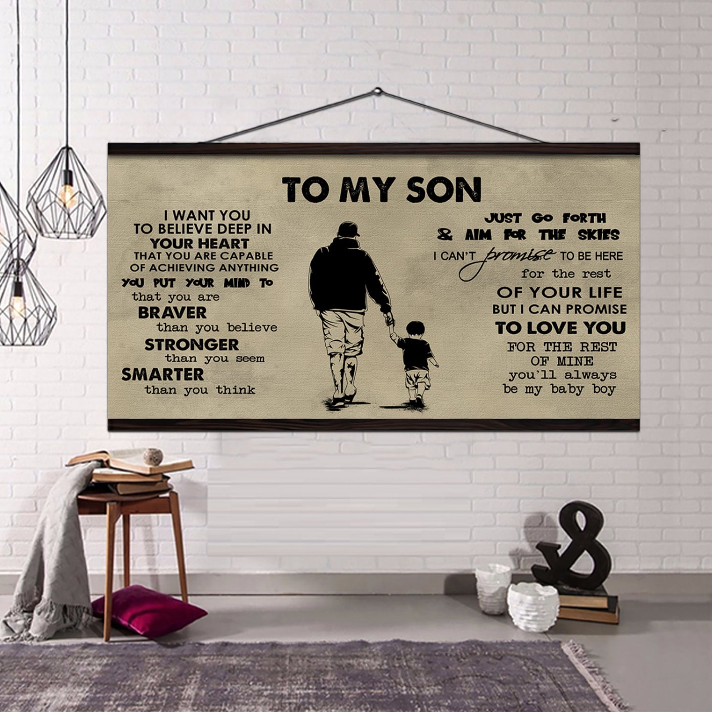 GK TO MY SON- I WANT YOU TO BELIEVE- CANVAS POSTER