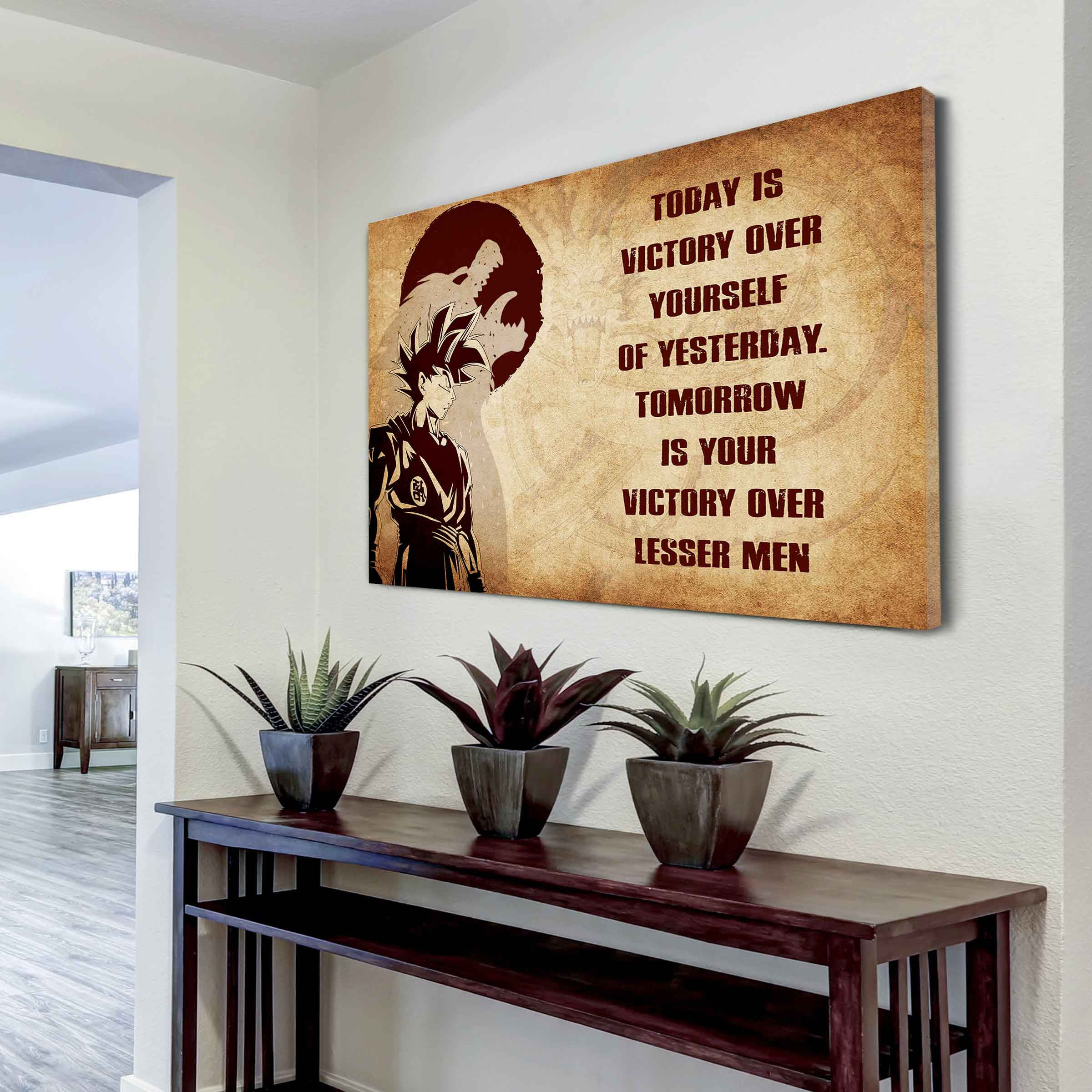 DRB Poster Canvas Today Is Victory Over Yourself Of Yesterday Best Gift With Motivation Quotes