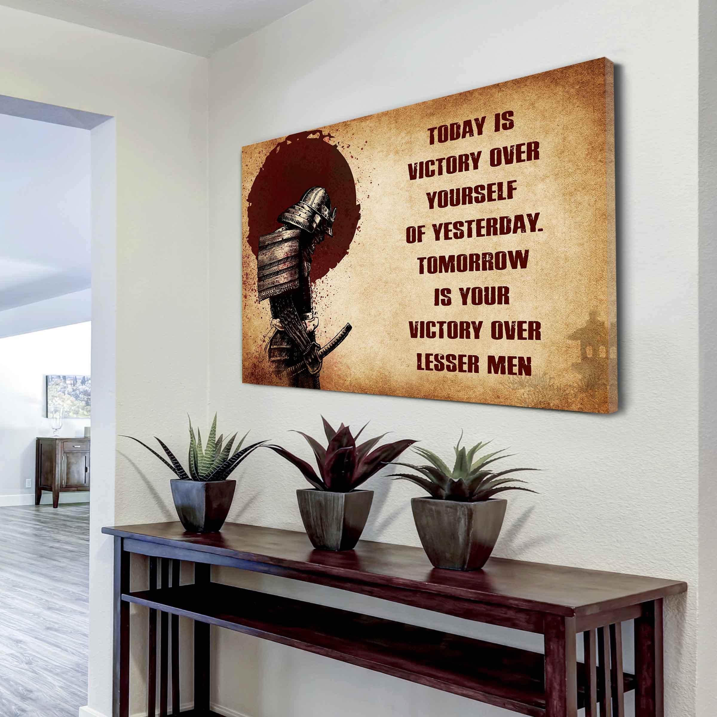 DRB Poster Canvas Today Is Victory Over Yourself Of Yesterday Best Gift With Motivation Quotes