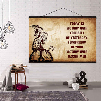 DRB Poster Canvas Today Is Victory Over Yourself Of Yesterday Best Gift With Motivation Quotes