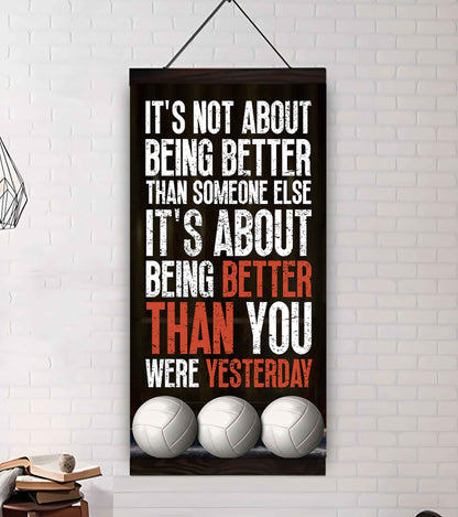 Soccer It is not About Being Better Than Someone Else It is about being better than you were the day before.