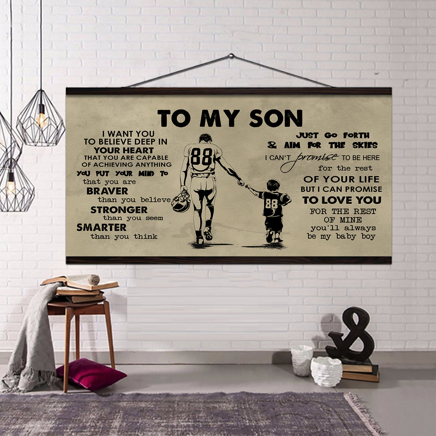 GK TO MY SON- I WANT YOU TO BELIEVE- CANVAS POSTER