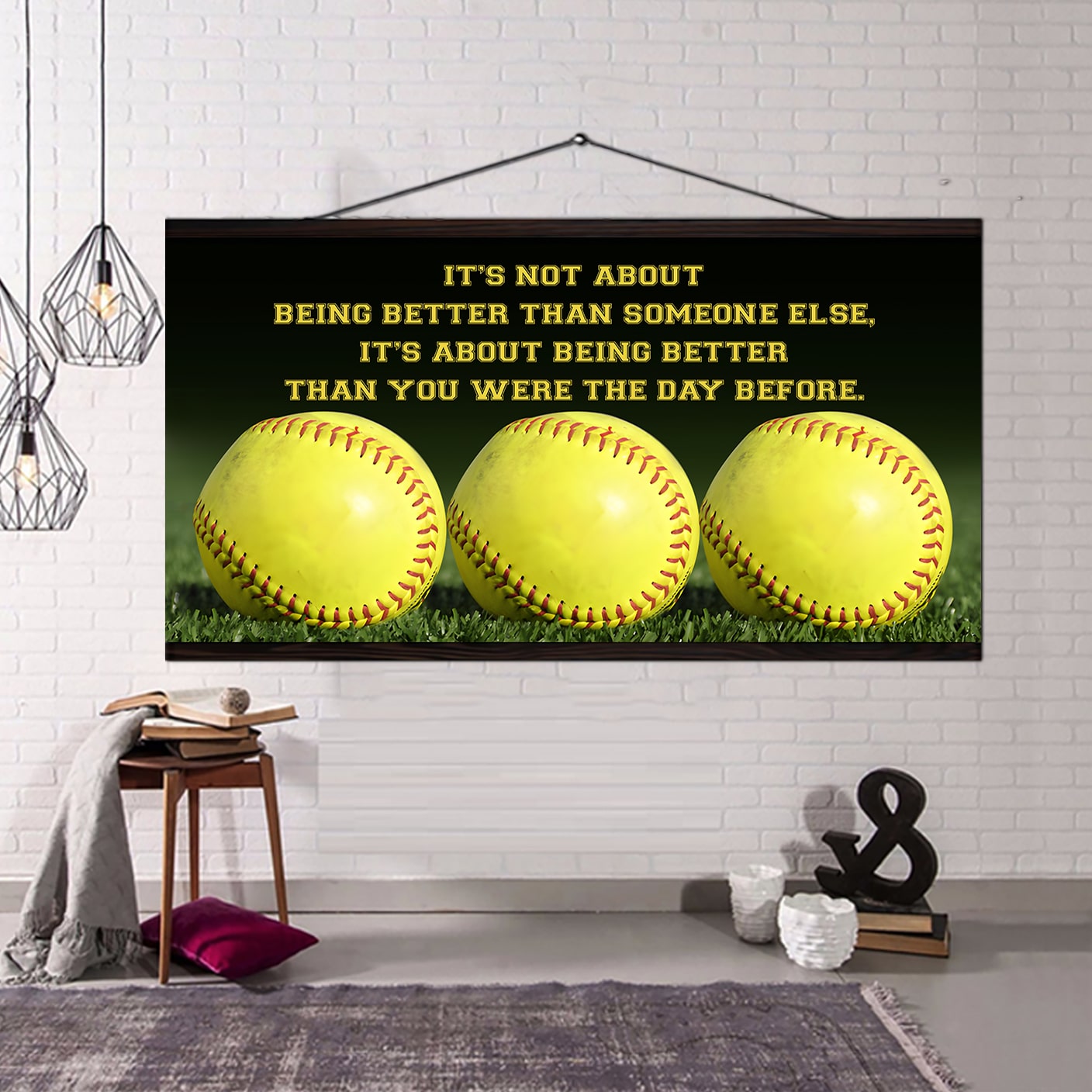 Softball It is not About Being Better Than Someone Else It is about being better than you were the day before