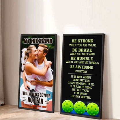 Young Sport Couple To My Husband Be Strong When You Are Weak Be Badass Everyday Set 2 Canvas Wall Art