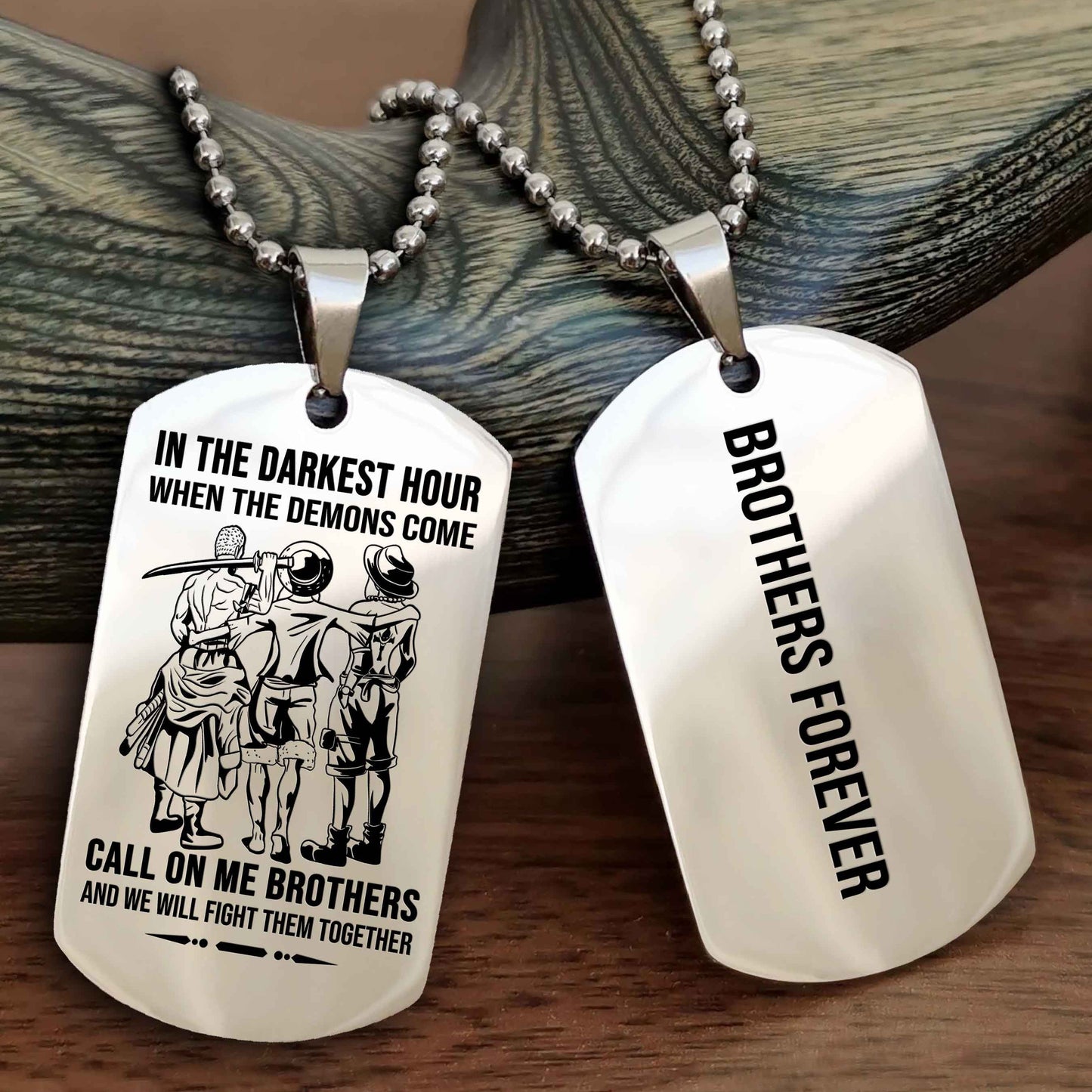Sport Bike Customizable engraved NAG dog tag double sided gift from brother, brother forevers