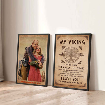 VK To My Shieldmaiden I Love You From Your VK Man Canvas 2 Piece Gift For Your Darling
