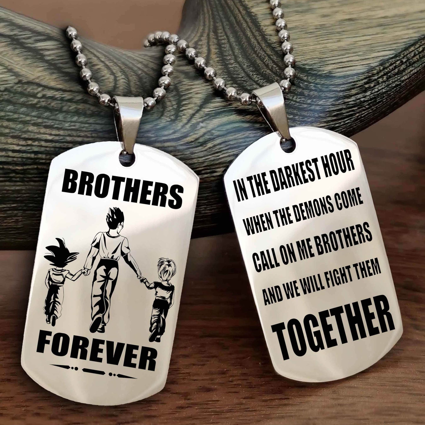 Soldier-Brother Personalized Double Sided Dog Tag For My Brother - Call On Me Brother And We Will Fight Them Together Gift For Your Friend