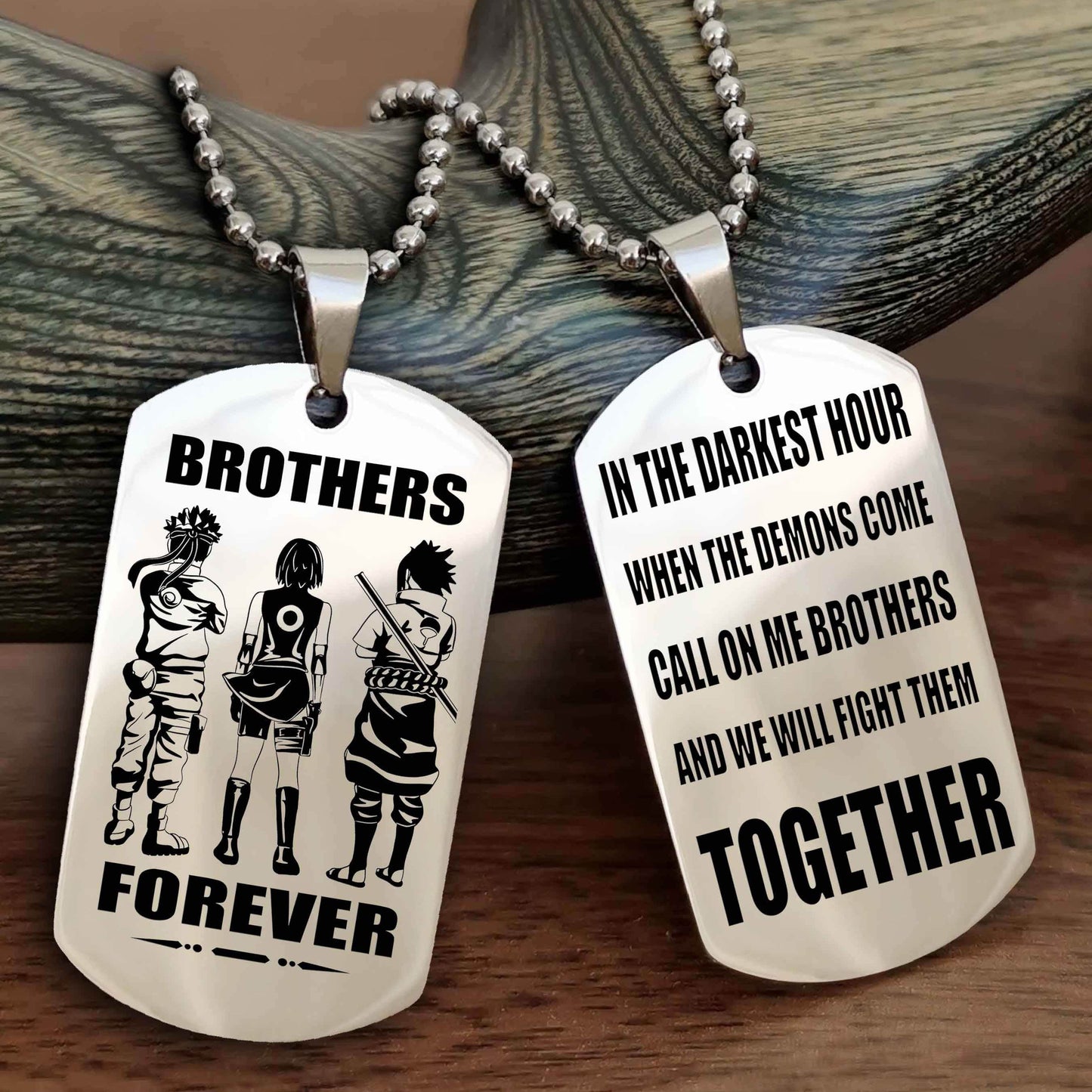 Soldier-Brother Personalized Double Sided Dog Tag For My Brother - Call On Me Brother And We Will Fight Them Together Gift For Your Friend