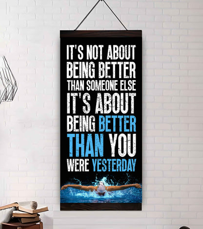 Soccer It is not About Being Better Than Someone Else It is about being better than you were the day before.
