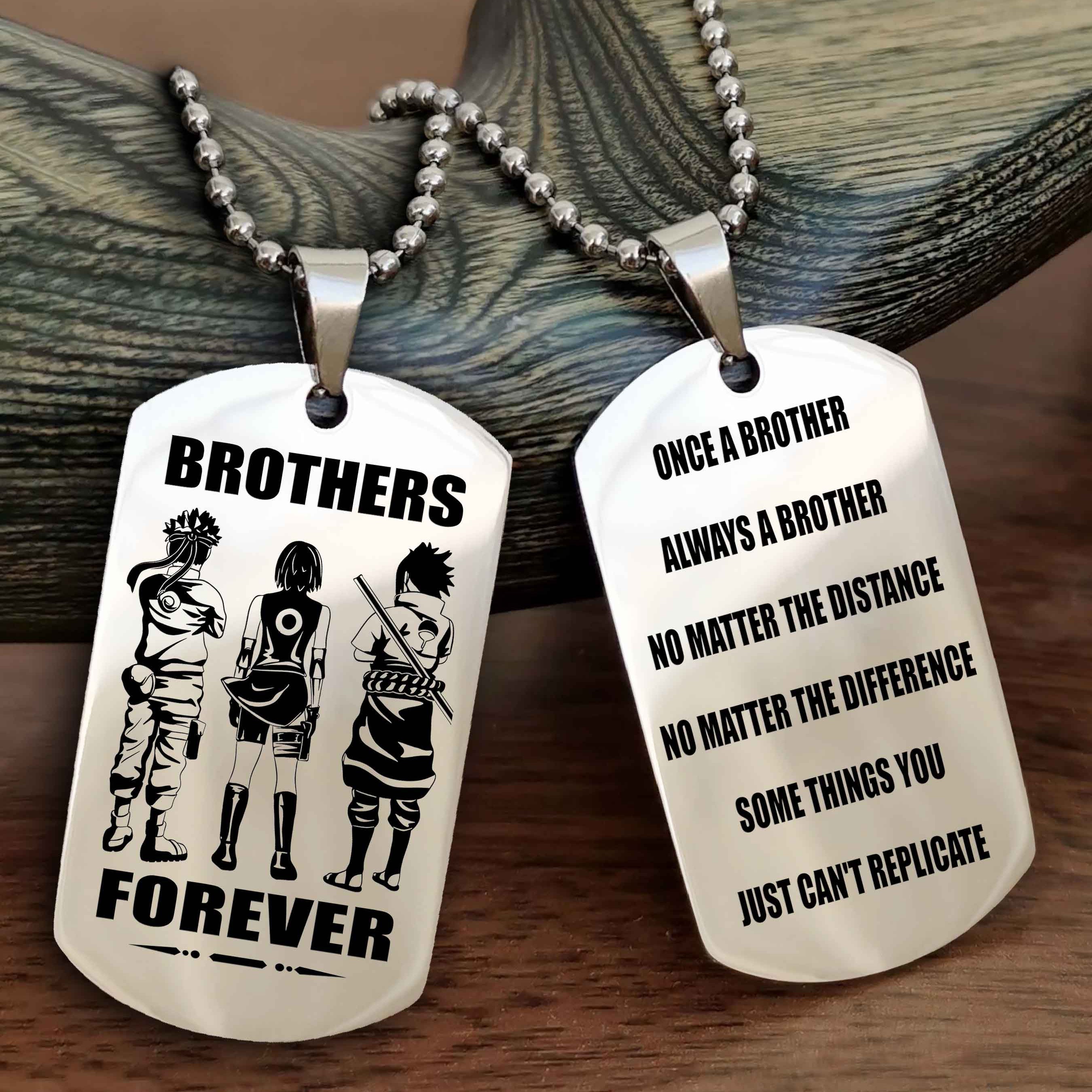 DRB Personalized Double Sided Dog Tag For My Brother - Once A Soldier Always A Soldier