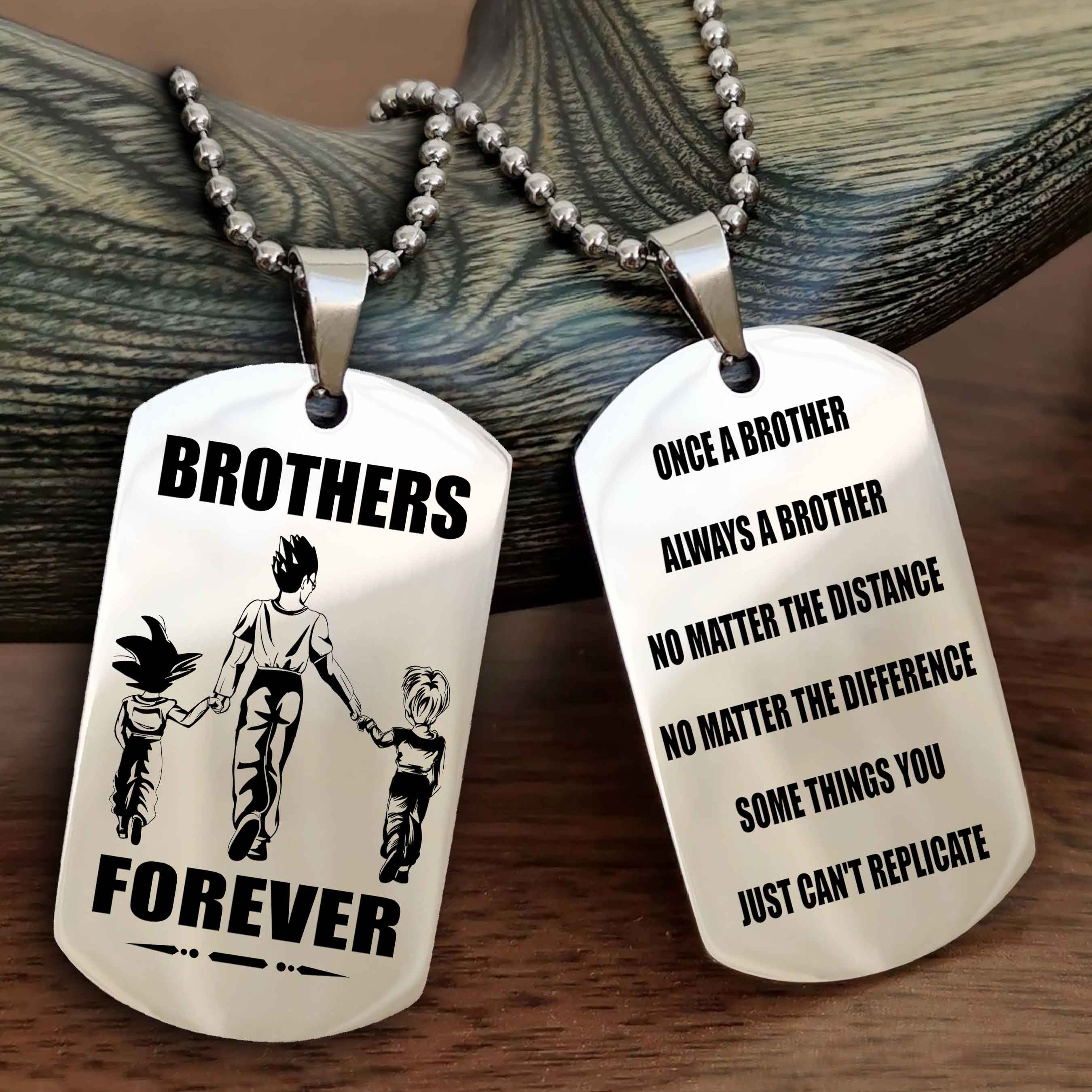 DRB Personalized Double Sided Dog Tag For My Brother - Once A Soldier Always A Soldier
