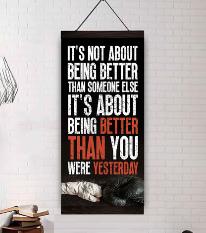 Soccer It is not About Being Better Than Someone Else It is about being better than you were the day before.